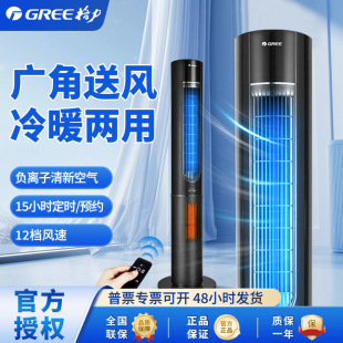 10X61RBg黑色电风扇 格力冷暖塔扇12档风速广角送风冬暖夏凉FL