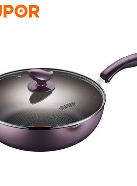 苏泊尔(SUPOR)火红点煎炒锅四层复底煎锅深型通用28cm PJ28R4
