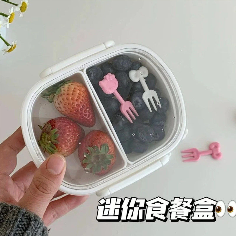 水果盒小学生食品级保鲜便当盒幼儿园宝宝儿童外出春游便携饭餐盒