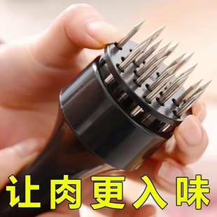 不锈钢钉猪皮猪肉锤松肉针家用松肉器烧肉插牛筋叉牛扒排工具肉叉