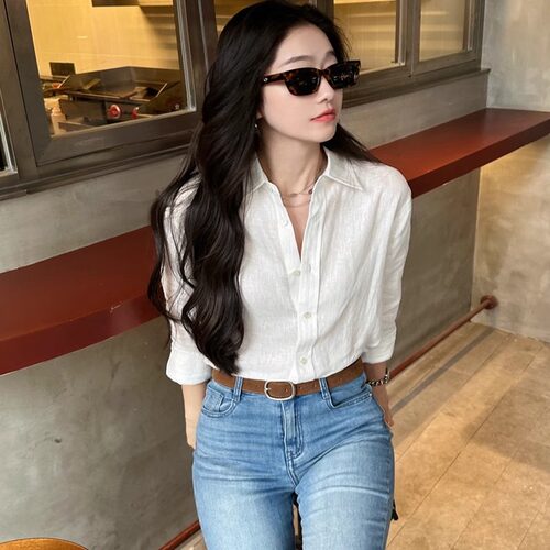 GFJLAB自制夏款亚麻衬衫