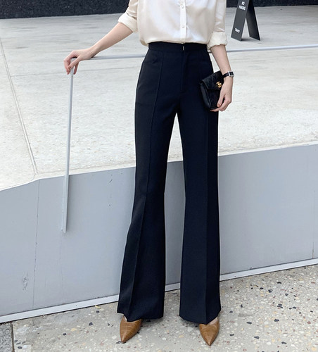 gfjlab高腰好看垂感喇叭裤