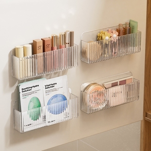 镜柜收纳盒壁挂口红化妆品面膜架卫生间洗漱镜门后浴室柜门置物架