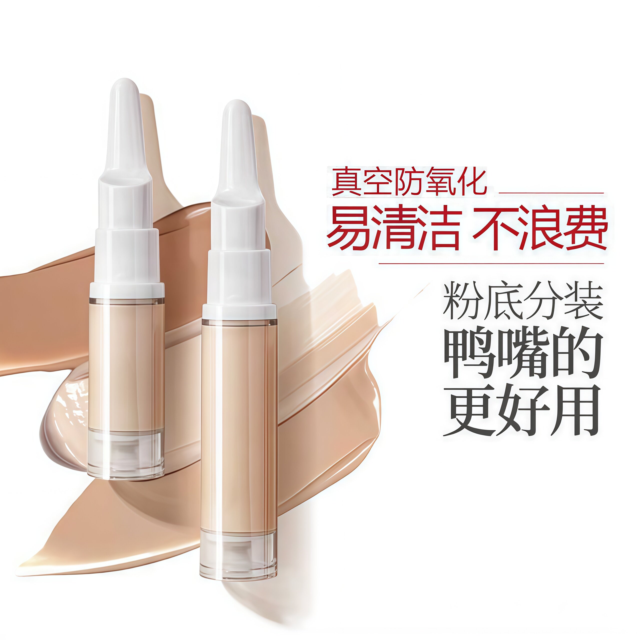 真空分装瓶粉底液分装瓶按压顺畅防氧化便携化妆品分装神器大容量