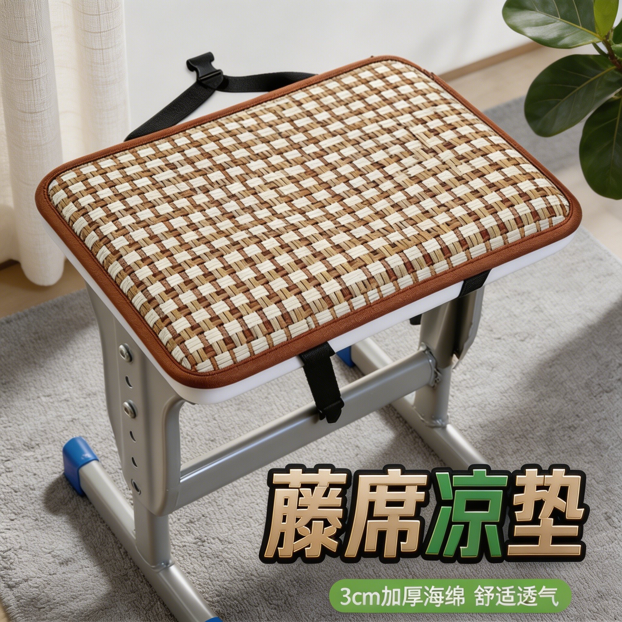 夏季藤席坐垫凳子垫防屁股痛透气