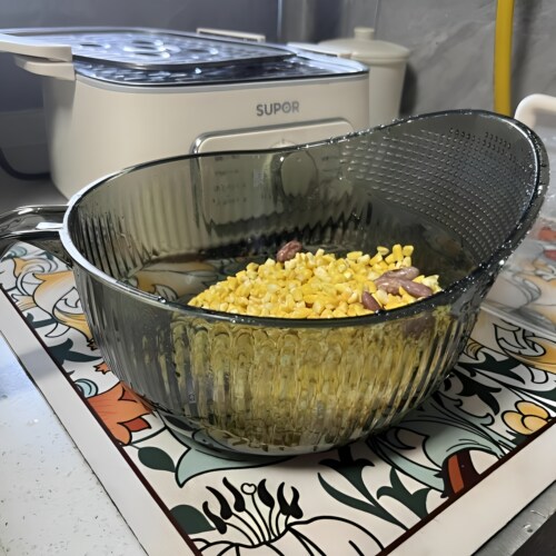 细密沥水孔淘米神器洗菜盆沥水篮