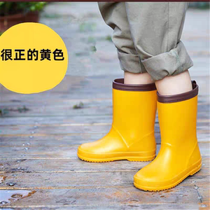 出口日本儿童雨鞋亲子轻便中筒男童女童水鞋防滑软底中小学生雨靴