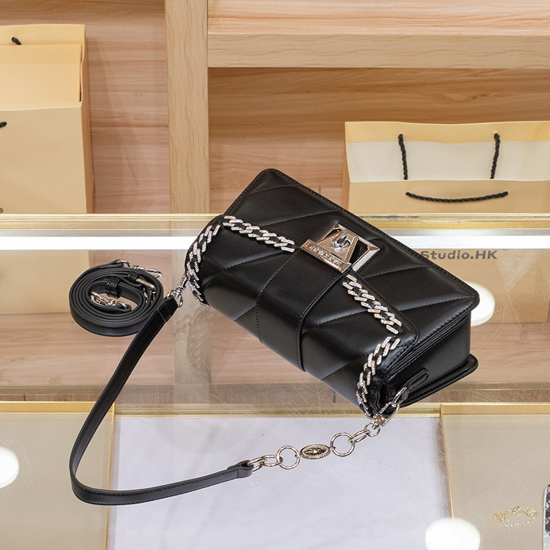 CITEX LV官方旗舰店香港真皮黑色腋下包包女2025新款秋冬超火小包