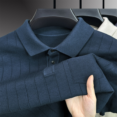 翻领针织衫半袖打底衫