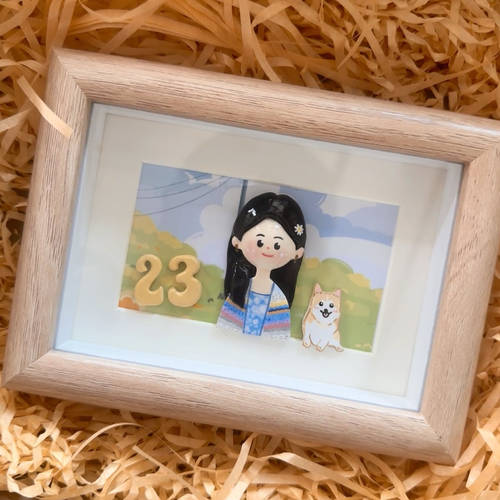 石塑人偶生日毕业订婚手工定制