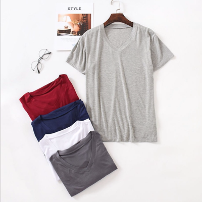 竹纤维短袖大码莫代尔打底衫