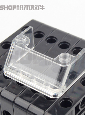 双鹰咔嗒科技积木 57783 4498374 4x3x1汽车挡风玻璃 透明白色