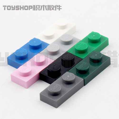 双鹰咔嗒1x2 基础板 6225 3023 深米浅灰砂绿透明白红棕中蓝黄橙 - 封面