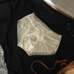 浪漫风男士 头 性感蕾丝轻奢丝滑绸面无痕透气亲肤低腰简约三角裤