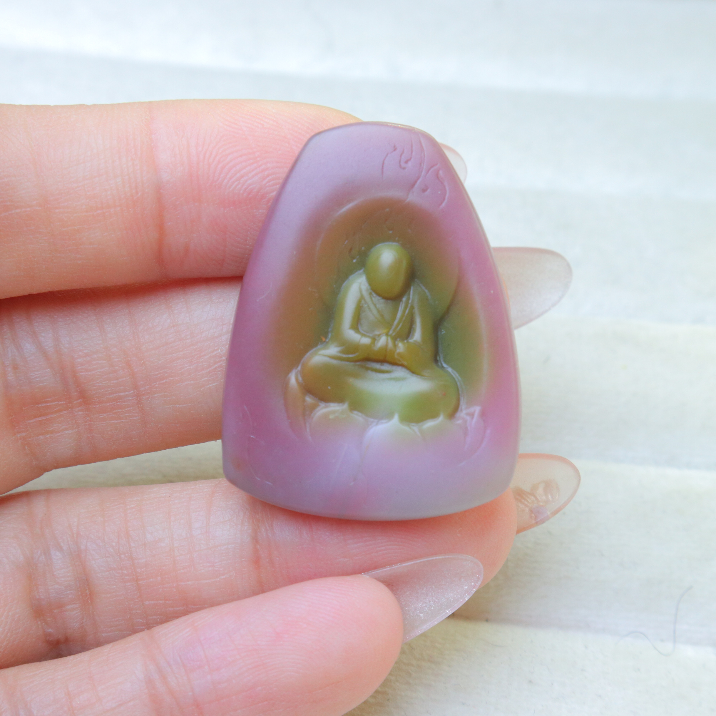 天然盐源玛瑙吊坠挂件悟道糖果色满肉雕刻件毛衣链DIY配件