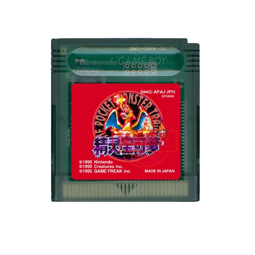 GBC портативная игровая карта кармана монстр монстр покемон красный китайский версию память чипа