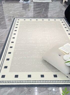 精选Roya现代简约地毯客厅进口羊毛意式极简沙发Y黑白灰色轻奢