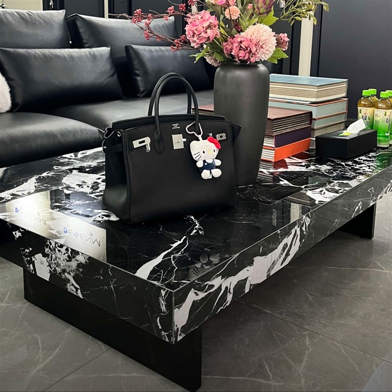 优选意式简约轻奢风岩板茶几客厅家用小户型现代高T级感茶桌极简