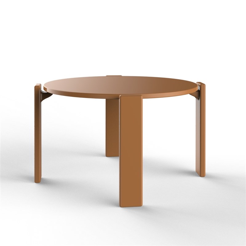 优选原木风圆形彩色茶q几小户型客厅实木茶几设计师沙发边几中古