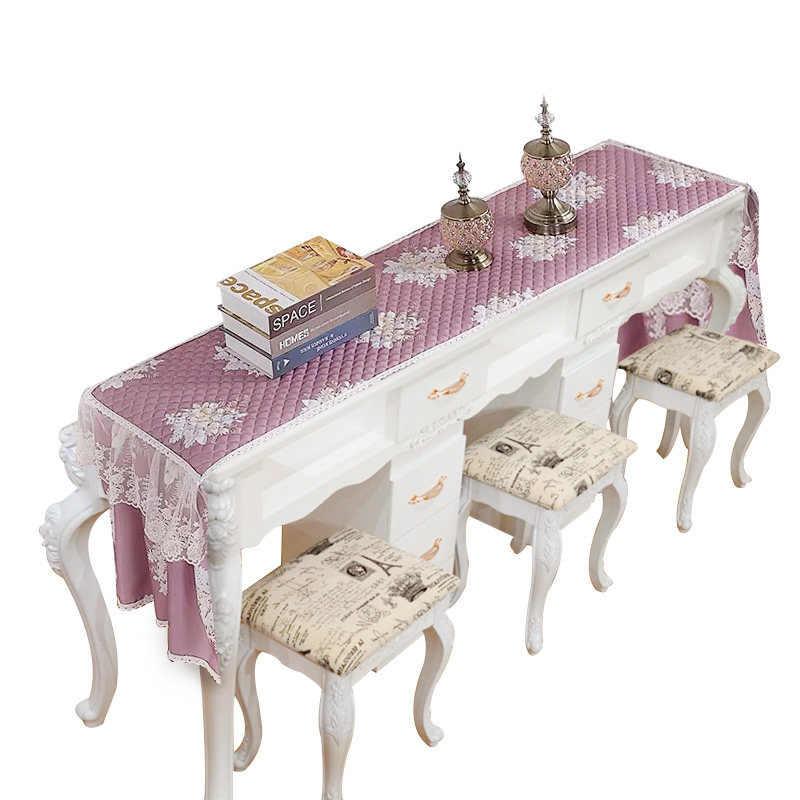 精选美甲桌布桌套桌罩长方形欧式轻奢华布艺防P尘防滑桌面垫布定,居家布艺,桌布,淘宝优惠券,粉丝福利购,淘宝优惠卷