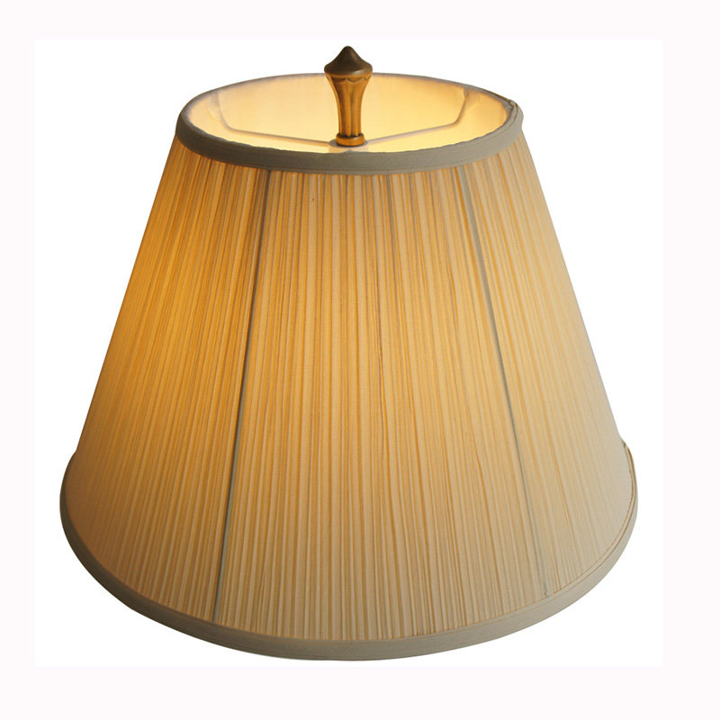 优选欧式布艺灯罩外壳台灯小落地灯大圆J形米黄色个性创意配件简