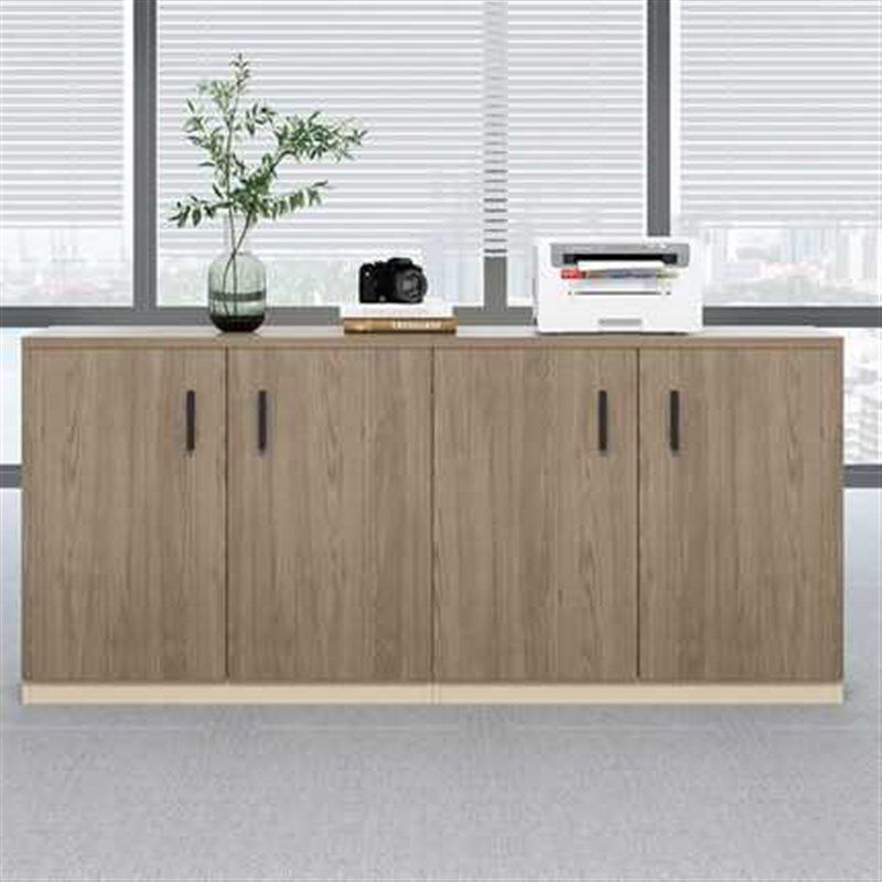 优选板式办公家具办公室木制资料收纳柜员工组合S多门落地柜子文