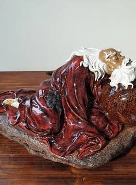 石湾公仔客厅陶瓷酒厂醉葫芦仙翁