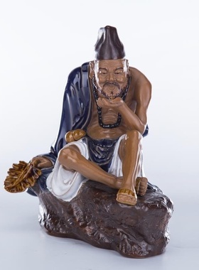 公仔中式风客厅喜庆文玩石湾陶瓷