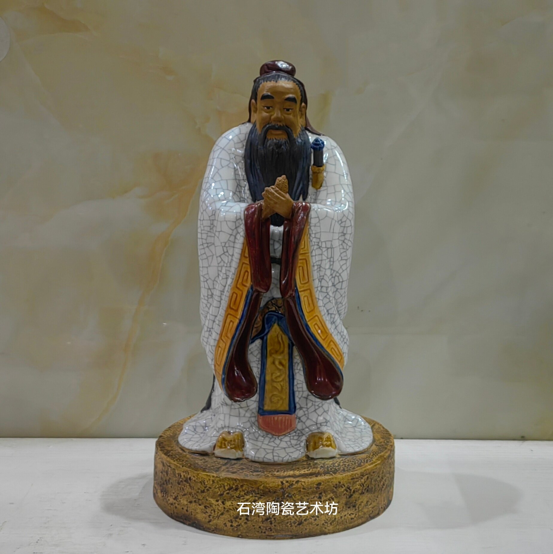 陶瓷孔子学校教育机构教师礼品