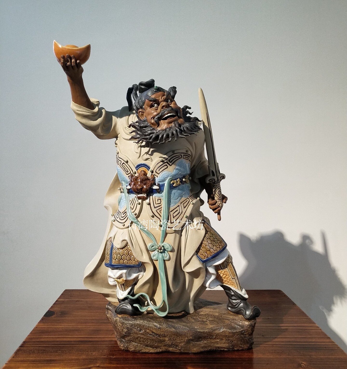 石湾陶瓷中式钟馗镇宅摆件
