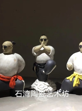 石湾陶瓷公仔中国功夫咏春武术