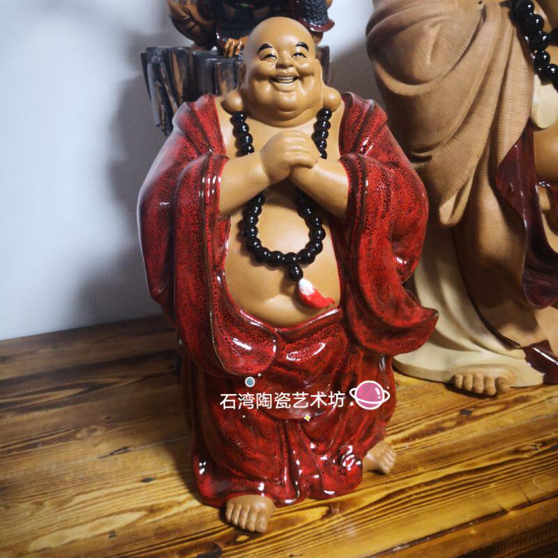 石湾公仔中式风收银台手工摆件