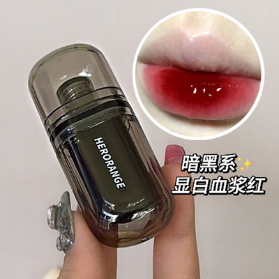 氤氲冰夜镜面唇釉持久不易掉色伪素颜显白水光玻璃唇彩