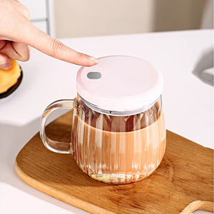 电动咖啡搅拌杯全自动杯子便携懒人电磁力旋转高硼玻璃马克杯