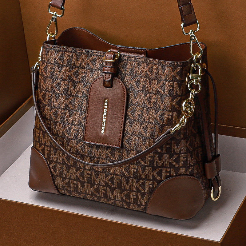 CITEX LV官方旗舰店包包2024新款真皮女包大容量水桶包女斜挎包名