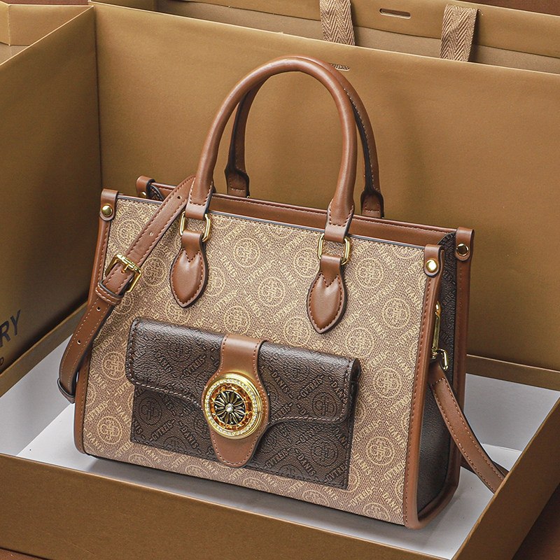 CITEX LV官方旗舰店名牌包包2024新款通勤手提包真皮大容量斜挎女