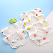 婴儿纯棉纱布口水巾男女宝宝防水围嘴新生儿防吐奶围兜夏季 薄款