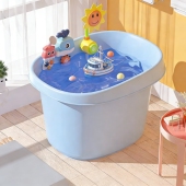 儿童泡澡桶宝宝洗澡桶加厚冬天保温浴桶婴儿浴盆可坐新生儿沐浴桶