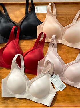 新年限定 法式蕾丝内衣女性感深V上托侧收聚拢薄杯美背无钢圈文胸