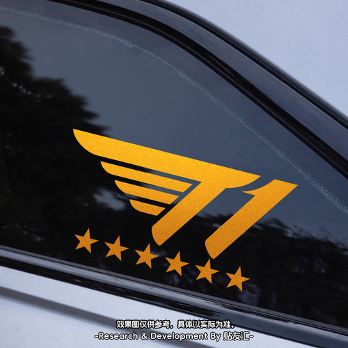 LOL英雄联盟Faker六冠王贴纸