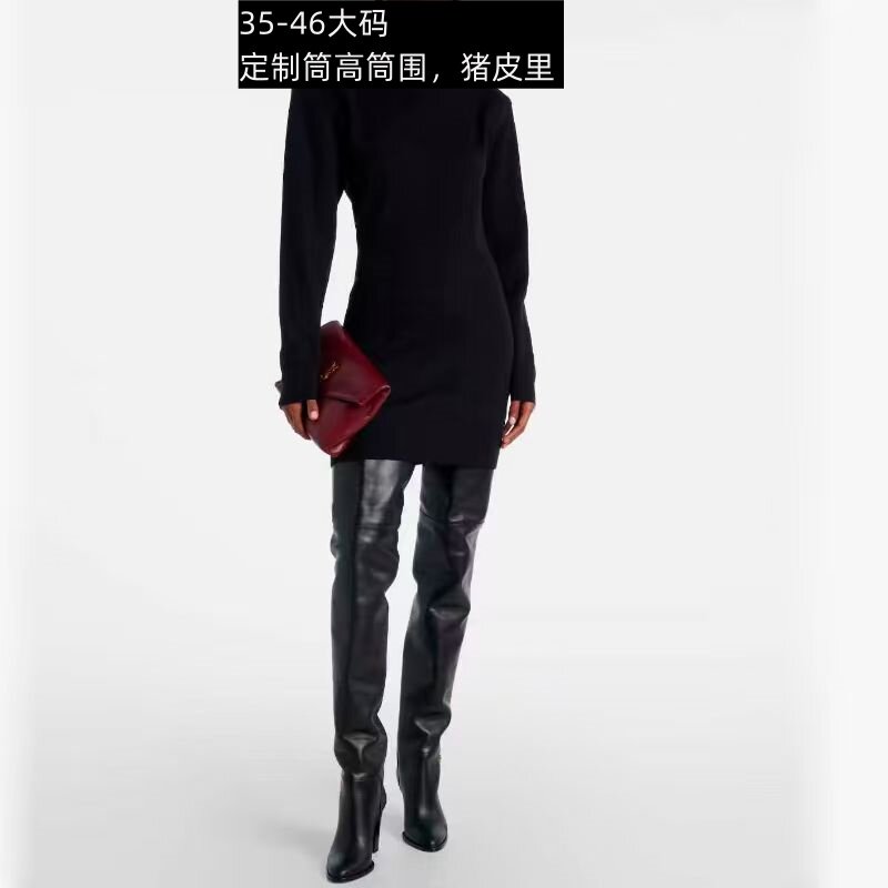 亚马逊速卖通辣妹走秀时尚大腿靴