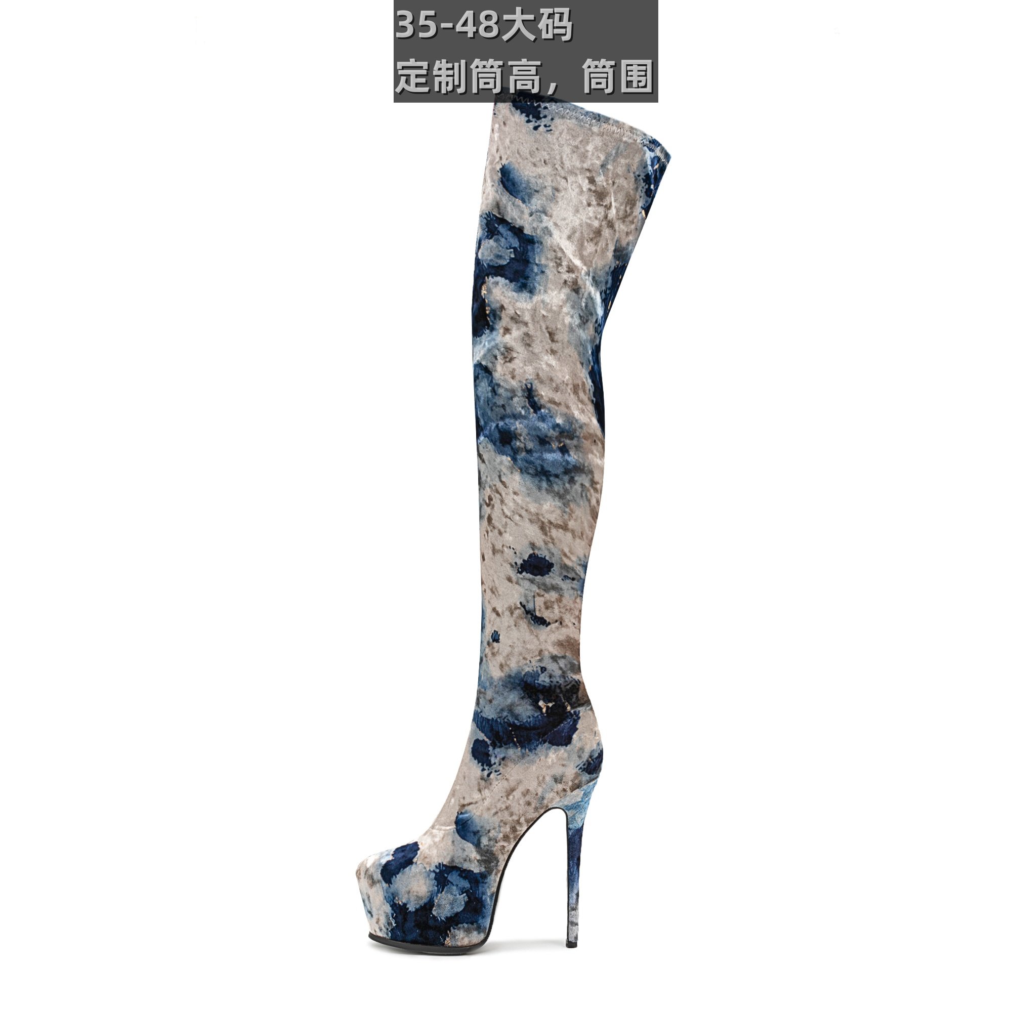 跨境亚马逊速卖通恨天高时装靴女