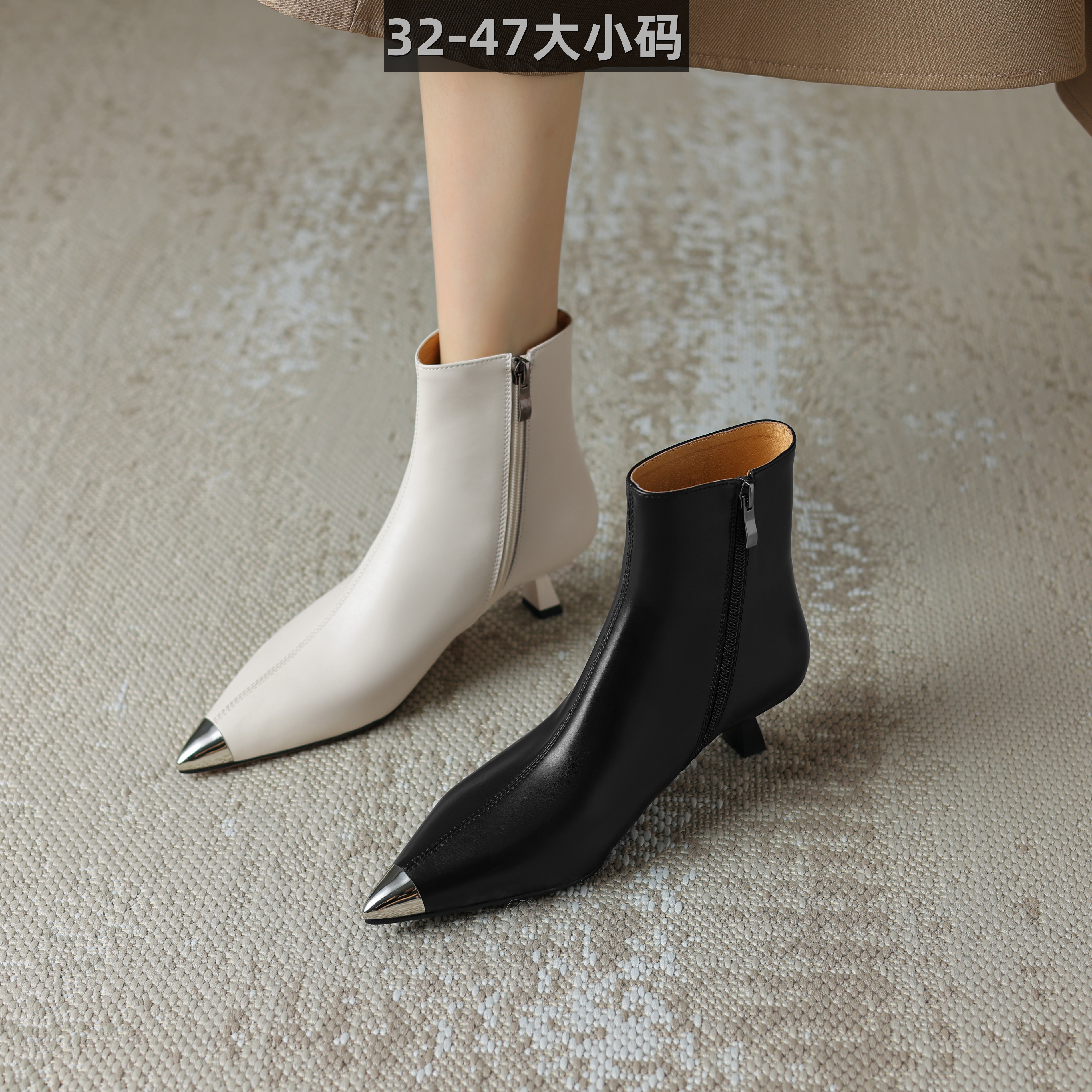 跨境百搭时尚新款正装工作时装靴