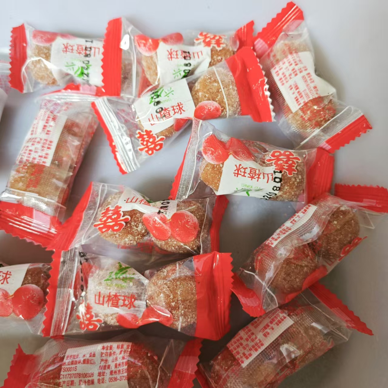 山楂球小包装散装山楂雪丽球雪花山楂球开胃小零食儿童吃袋装包邮