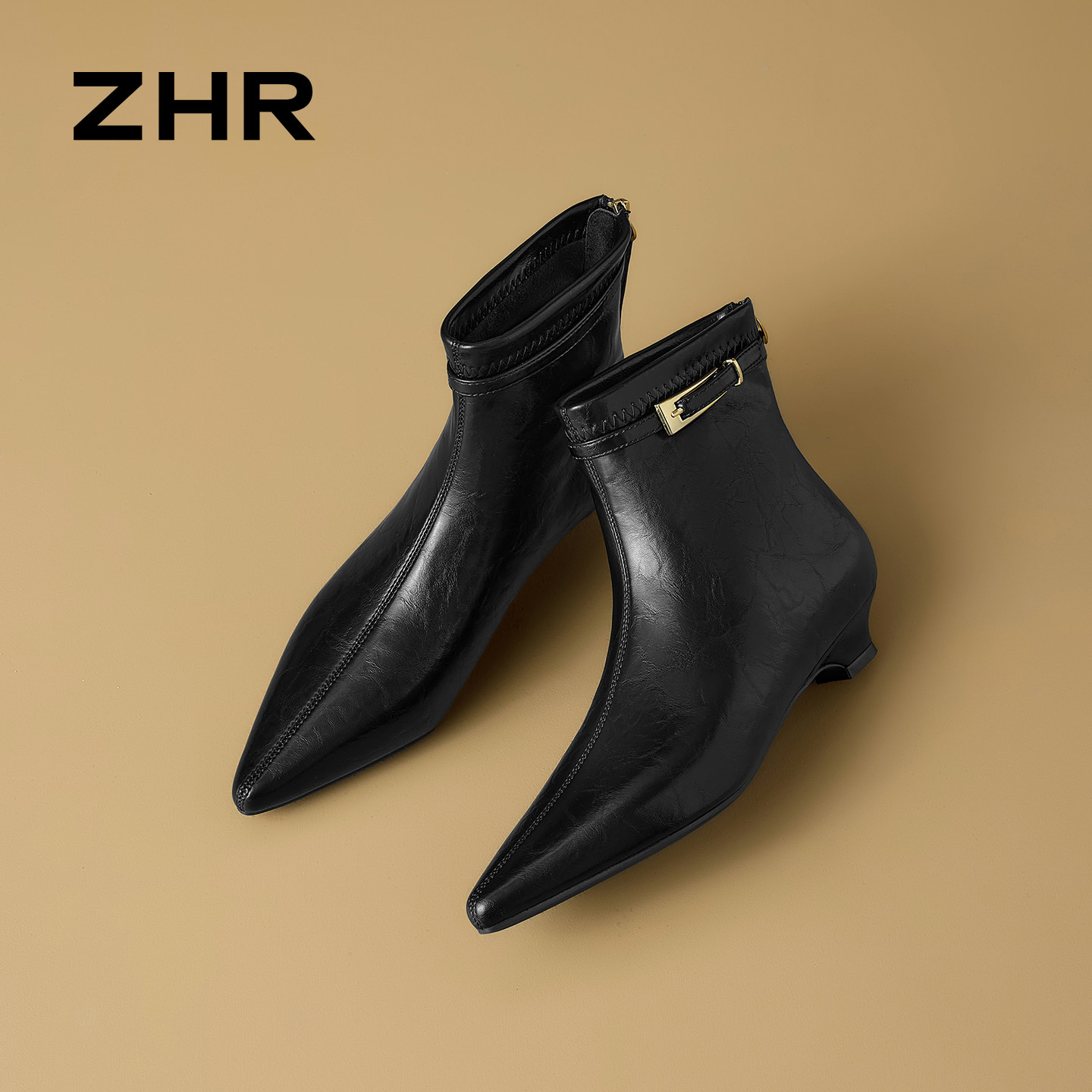 ZHR则则断码清仓女保暖骑士靴