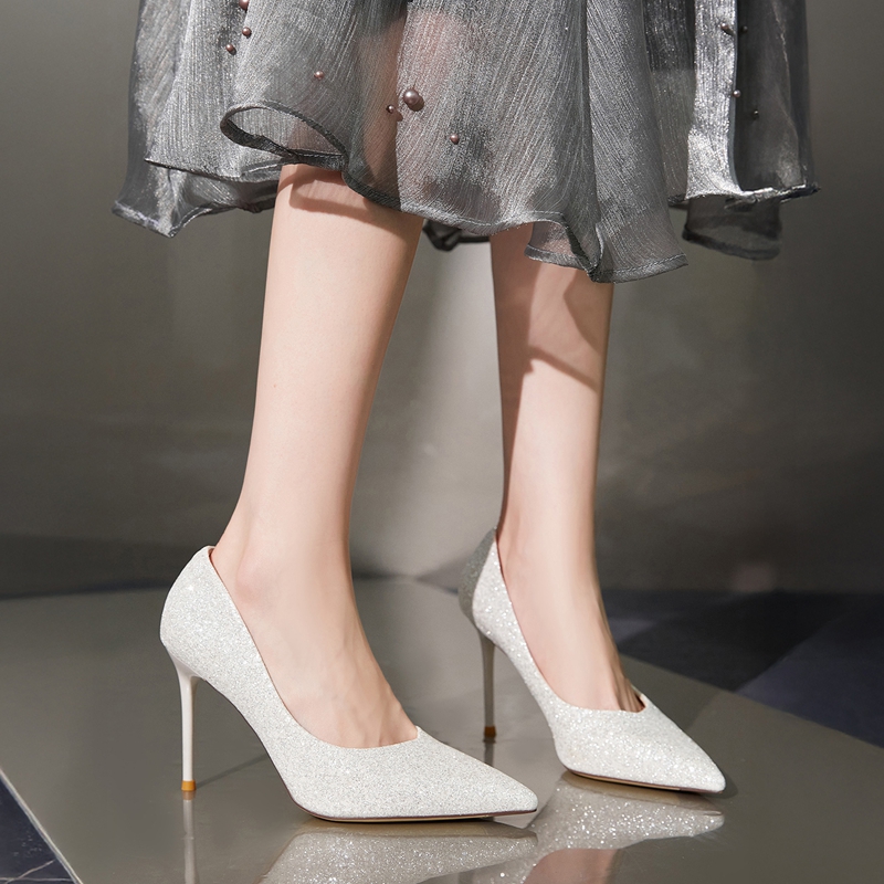 【气质尖头】时装鞋细跟鞋宴会鞋通勤单鞋新娘鞋婚鞋高跟鞋女单鞋