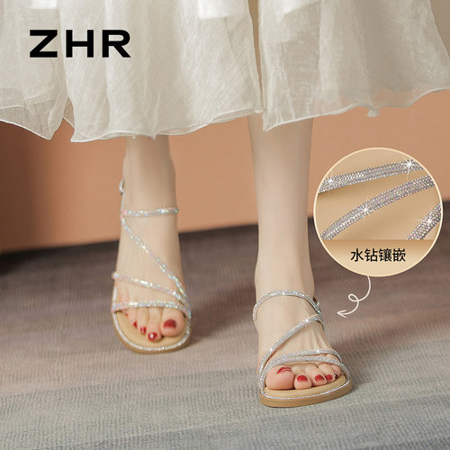 ZHR/则则仙女风软底凉鞋