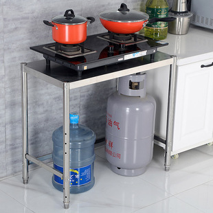 不锈钢置物架单一层灶台架子50x30厨房60长70x35cm高80x40公分宽