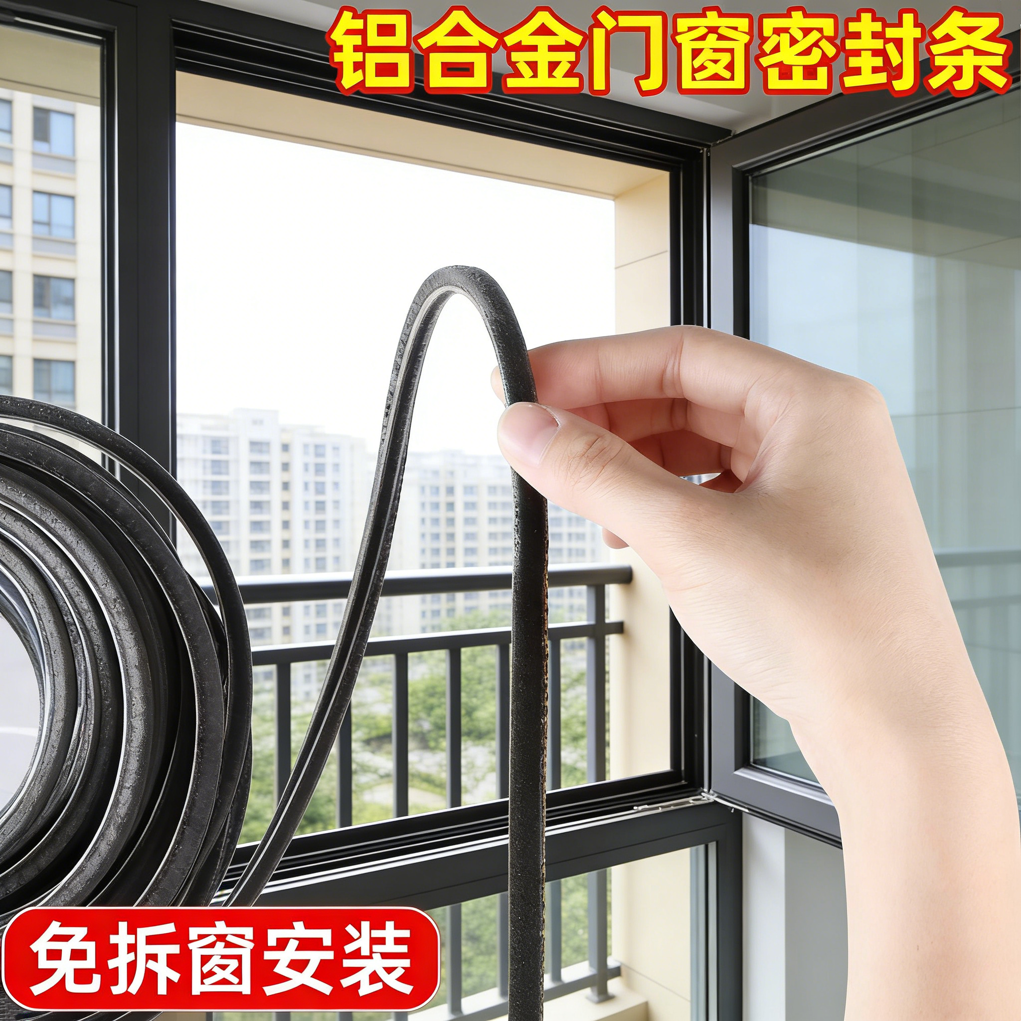 纱窗缝隙密封条窗户防风防蚊虫塑钢窗铝合金门窗防尘隔音保暖毛条