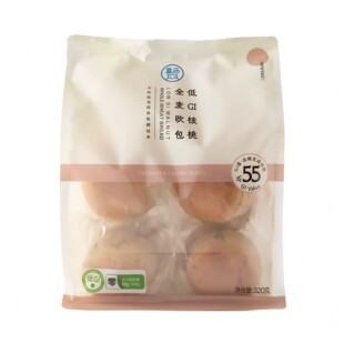 盒马代购低GI核桃全麦欧包320g袋装低GI低脂低卡早餐代餐饱腹原味